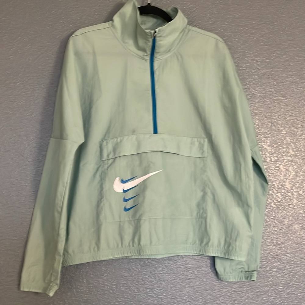Nike running jacket quarter zip, size L
